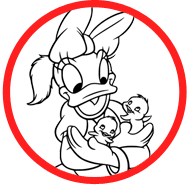 Daisy Duck coloring page