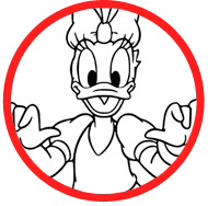 Daisy Duck coloring page