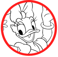 Daisy Duck coloring page