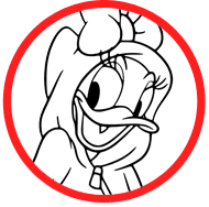 Daisy Duck coloring page