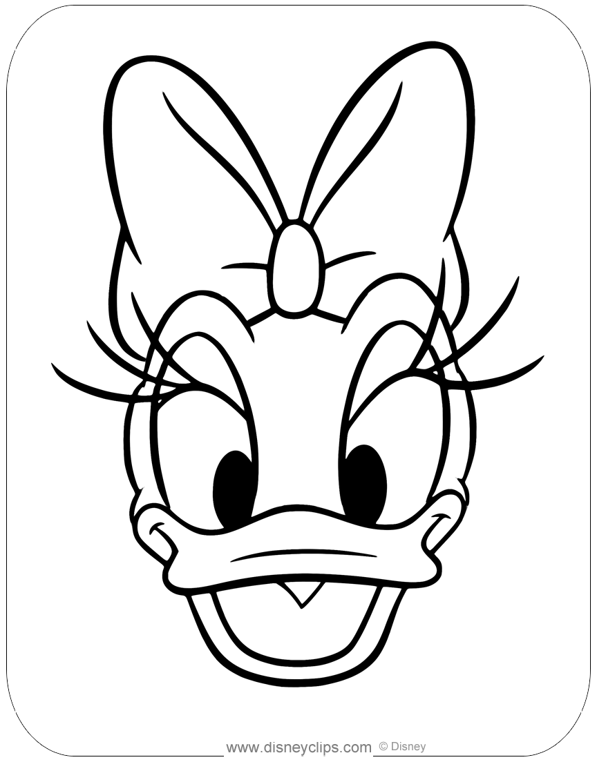 Daisy Duck Coloring Pages  Disneyclipscom