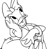 Daisy Duck coloring page