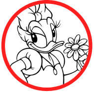 Daisy Duck coloring page