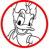 Daisy Duck coloring page