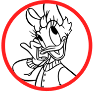 Daisy Duck coloring page