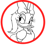 Daisy Duck coloring page