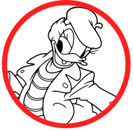 Daisy Duck coloring page