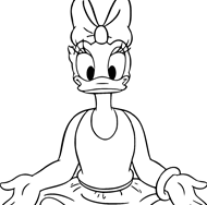 Daisy Duck coloring page