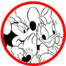 Minnie Mouse and Daisy Duck coloring page