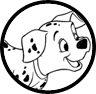 101 Dalmatians puppy coloring page