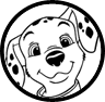 101 Dalmatians puppy coloring page