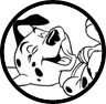 101 Dalmatians puppy coloring page