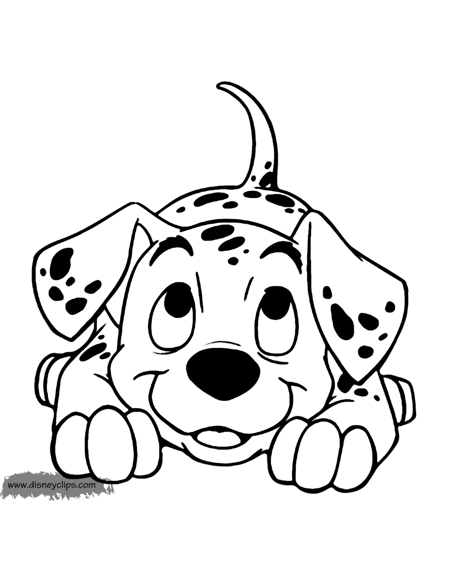 Download 101 Dalmatians Coloring Pages (3) | Disneyclips.com