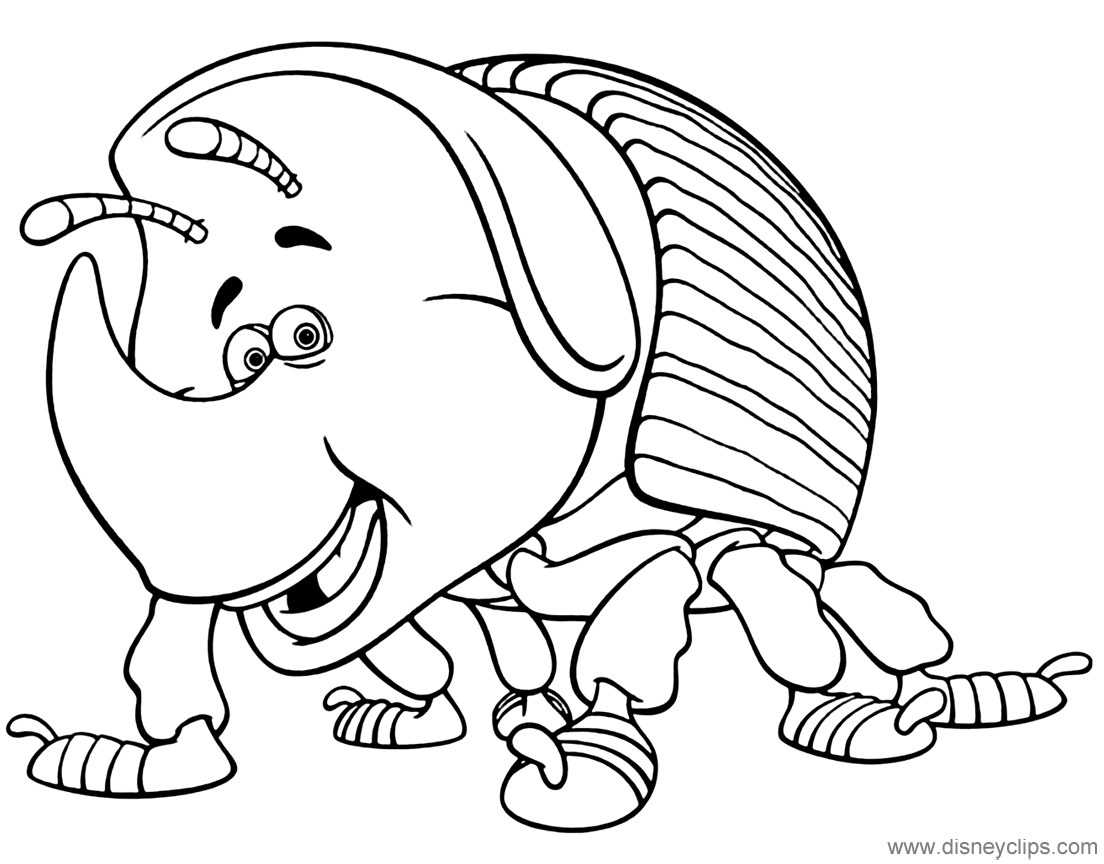 A Bug S Life Coloring Pages 5 Disneyclips Com