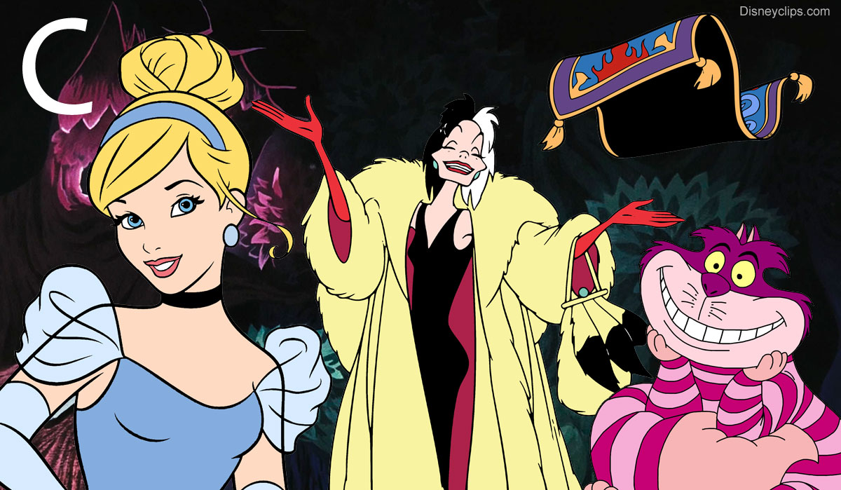 Disney characters that start with C