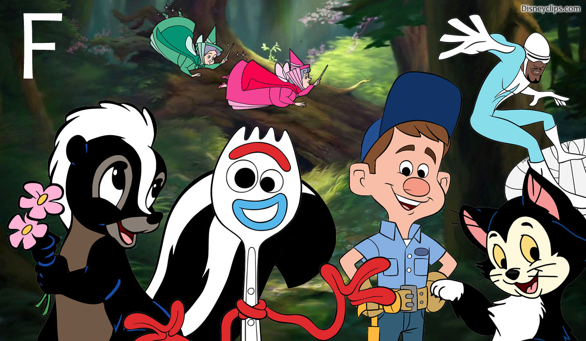 Disney characters that start with F