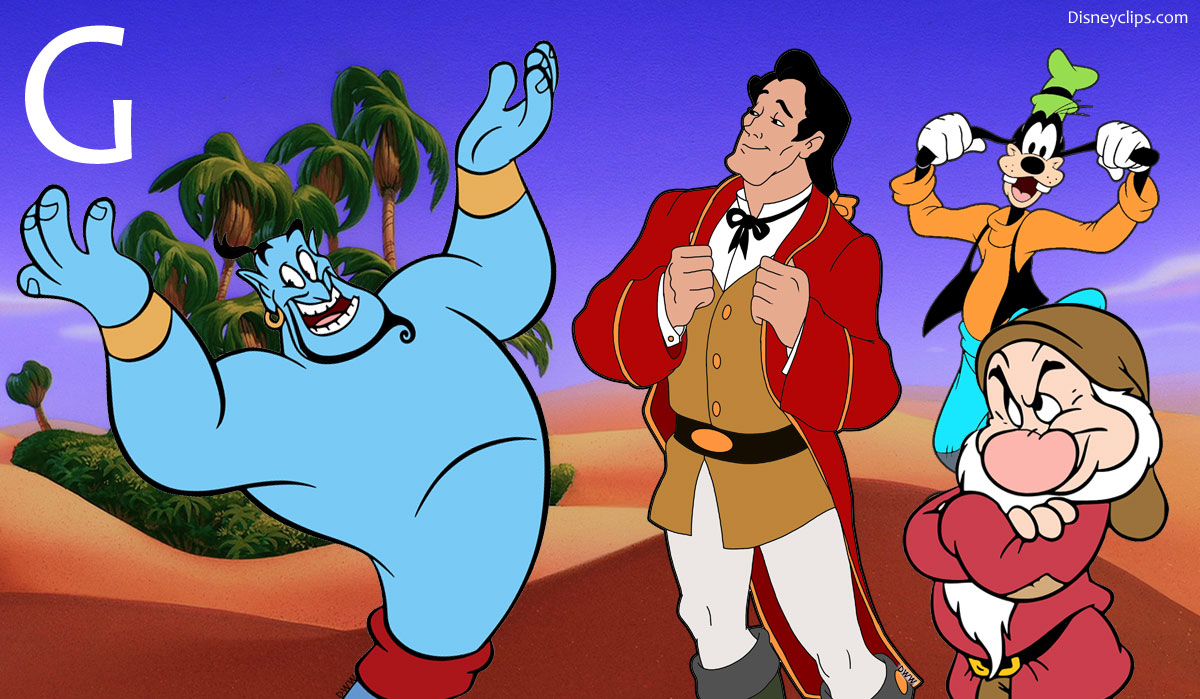Disney characters that start with G