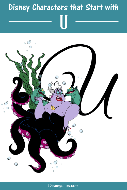 Disney characters names that start with U