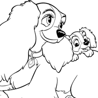 Disney Mother's Day coloring page