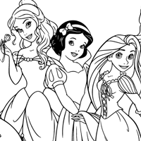 Disney Princess coloring page