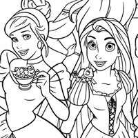 Disney Princess coloring page