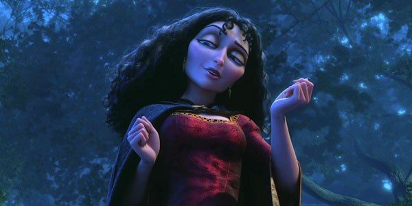 Mother Gothel in the forest