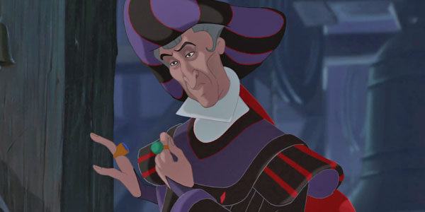 Frollo in the bell tower