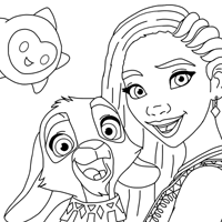 Wish coloring page