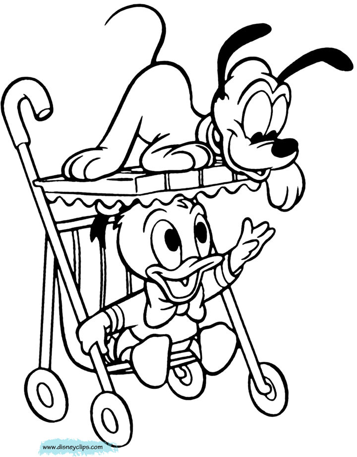 Baby Coloring Pages Of Disney Characters 197 SVG File For DIY Machine