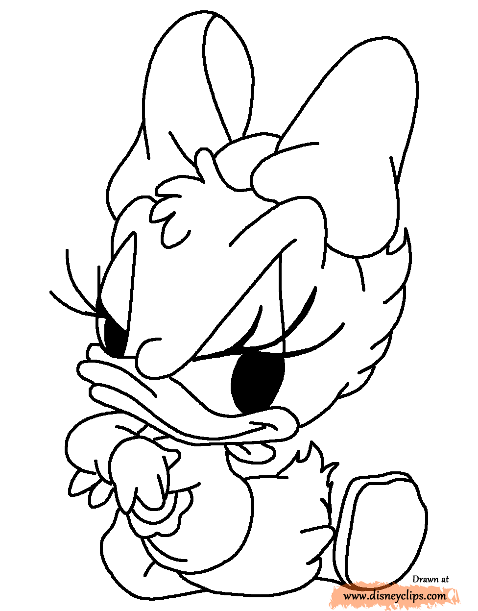 coloring page Baby Daisy crossed arms