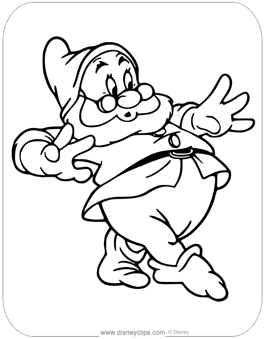 Snow White and the Seven Dwarfs Coloring Pages (3 ...