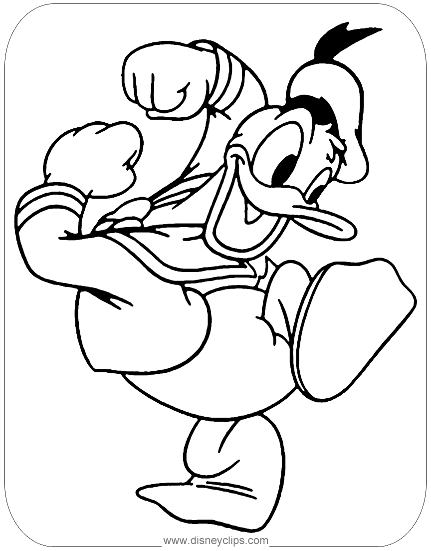 Donald Duck Coloring Pages | Disneyclips.com