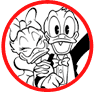 Donald and Daisy Duck coloring page