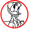 Donald and Daisy Duck coloring page