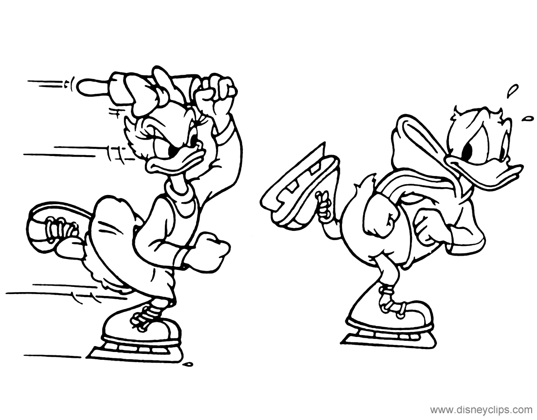 donalddaisycoloring5gif 1104864 pixels Mickey mouse and friends