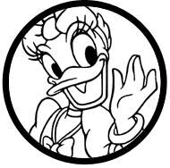 Disney 100 Donald & Daisy Duck coloring page