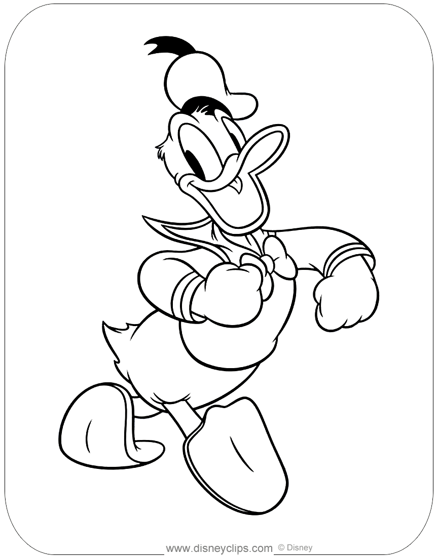 Download Donald Duck Coloring Pages | Disneyclips.com