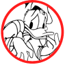 Donald Duck coloring page