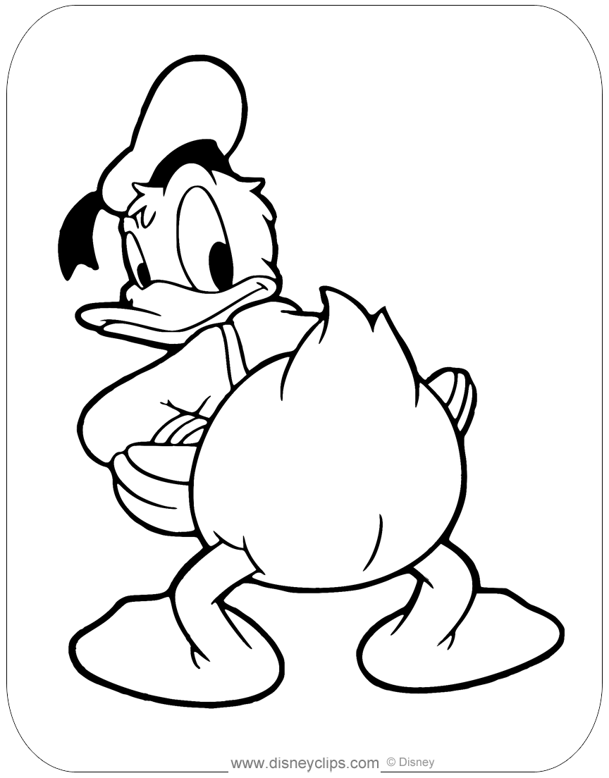 Donald Duck Coloring Pages   Disneyclips.com