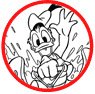 Donald Duck coloring page