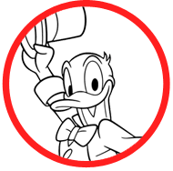 Donald Duck coloring page