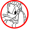 Donald Duck coloring page