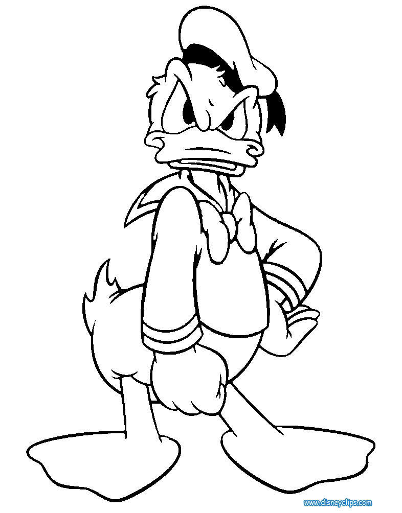 Donald Duck Coloring Pages | Disney's World of Wonders