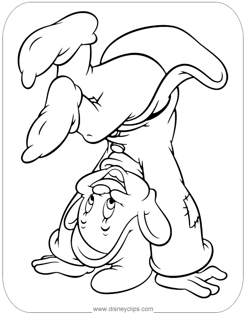 Download Snow White and the Seven Dwarfs Coloring Pages (5) | Disneyclips.com