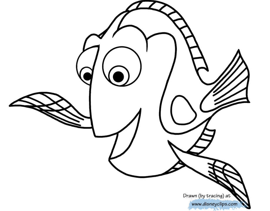 Finding Dory Coloring Pages | Disneyclips.com
