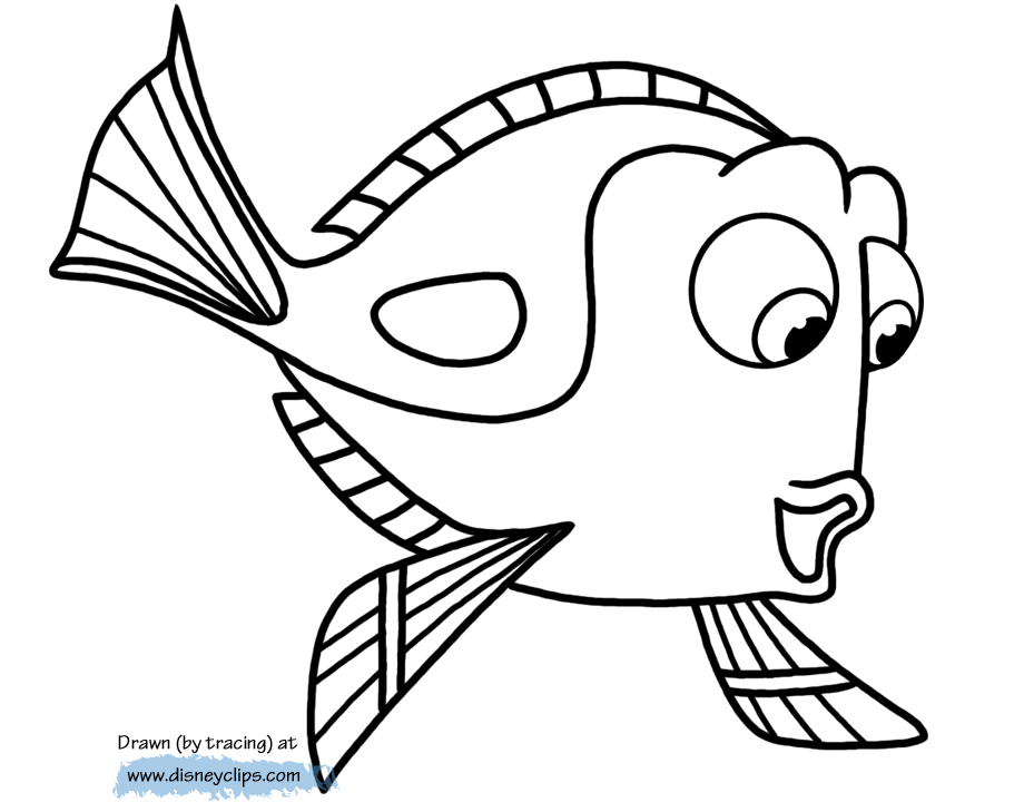 Download Finding Dory Coloring Pages | Disneyclips.com
