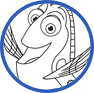 Dory coloring page