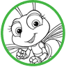 Dot coloring page
