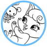 Beauty coloring page