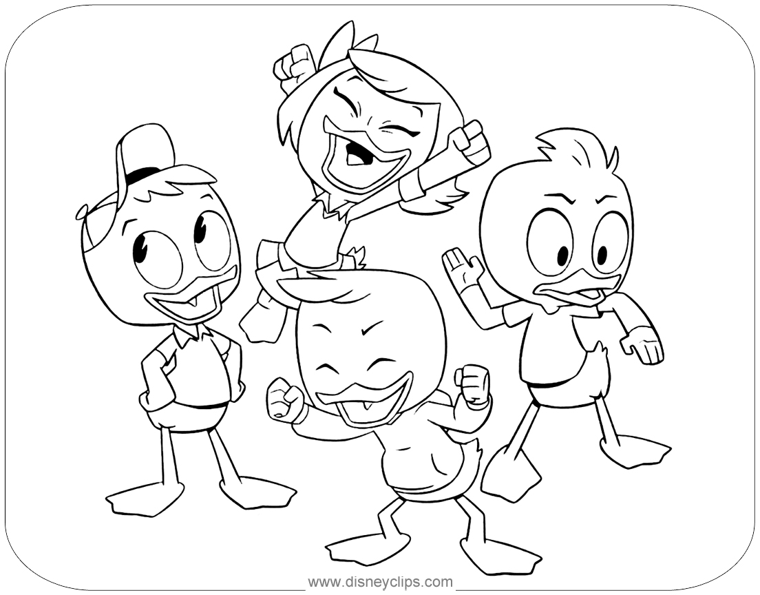 Download New Ducktales Coloring Pages | Disneyclips.com